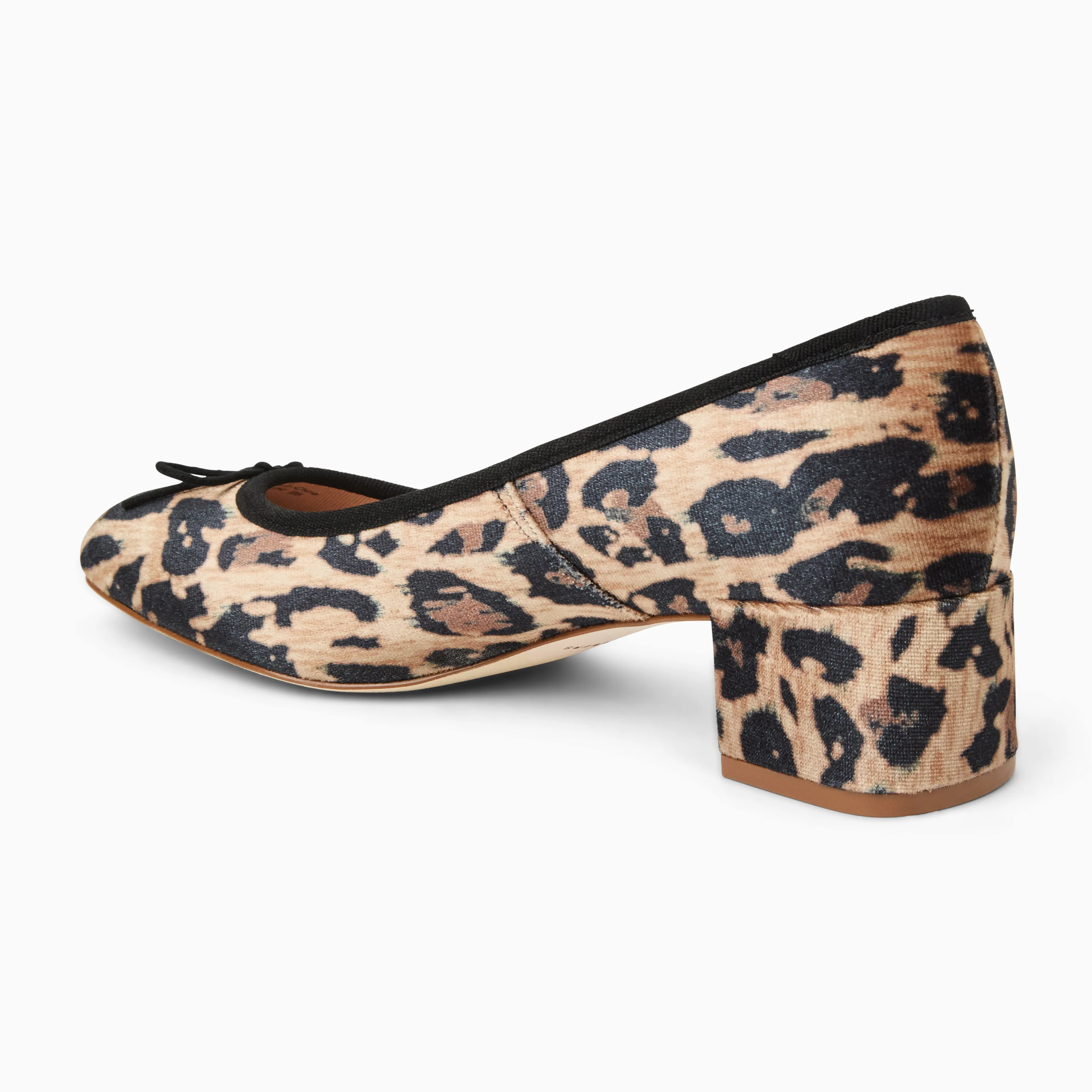 Maddy Fabric Low Block Heel Tall Spark