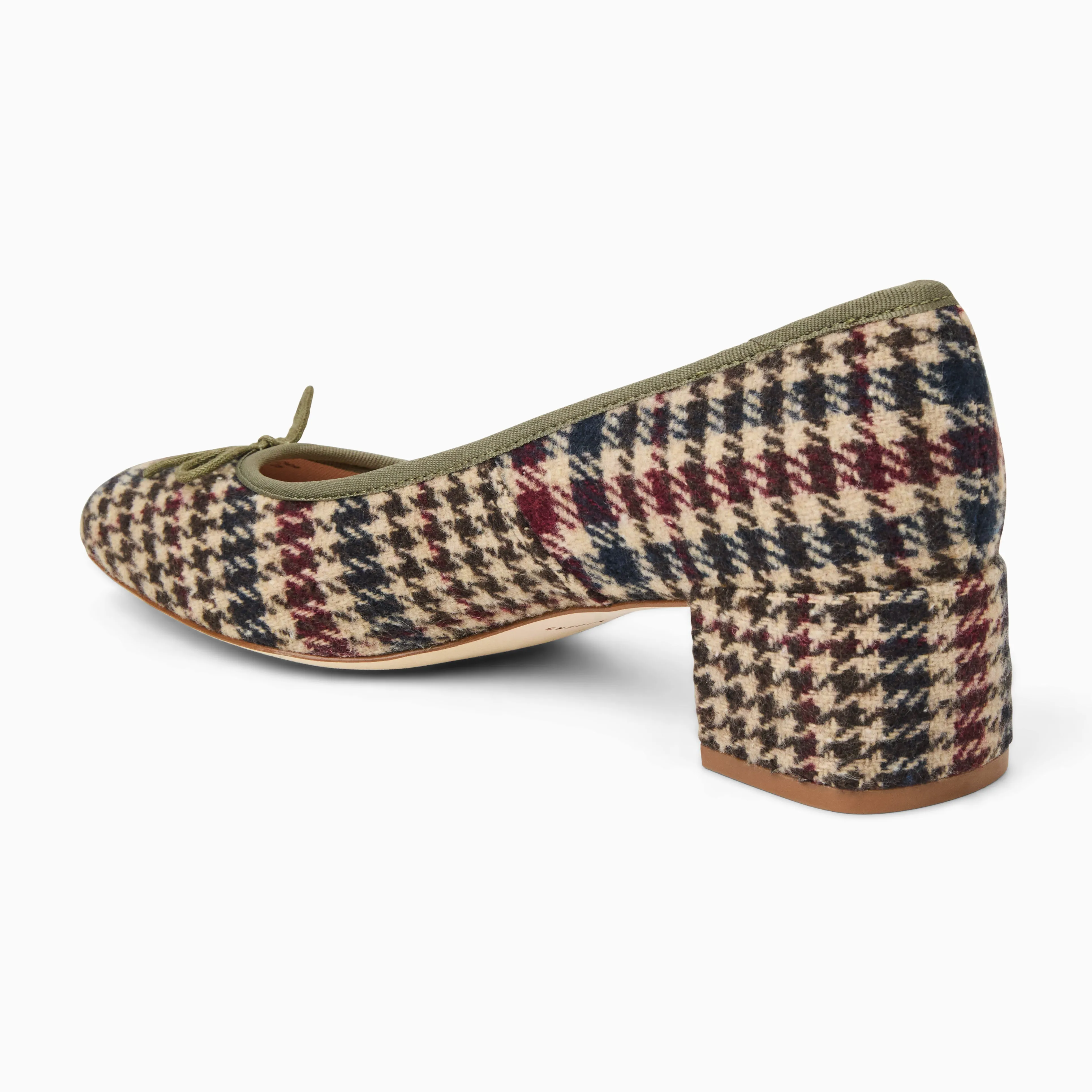 Maddy Fabric Low Block Heel Romantic Spark