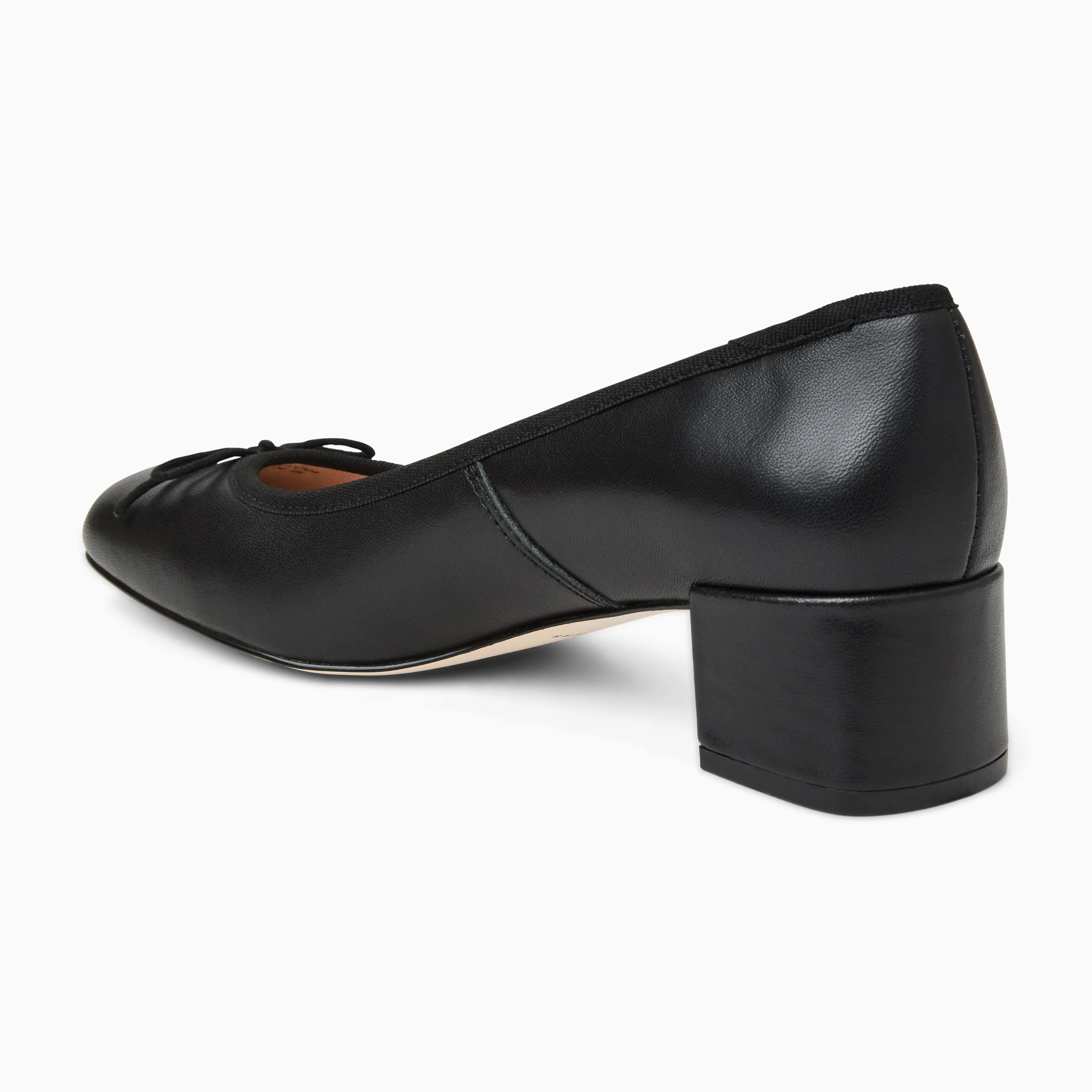 Night Spark Maddy Leather Low Block Heel