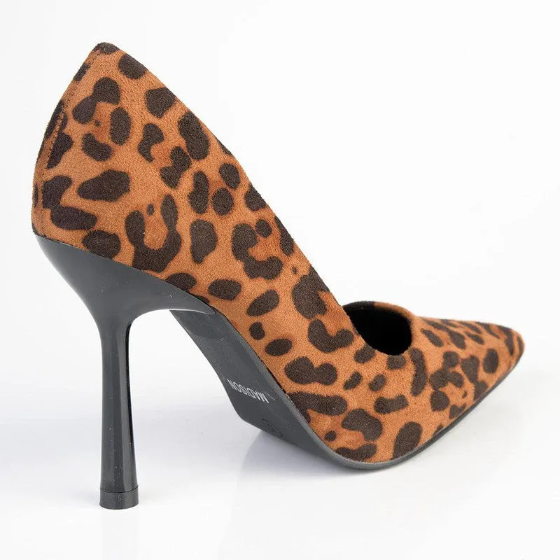 Madison Lila 5 Basic Court Hourglass Heels - Leopard
