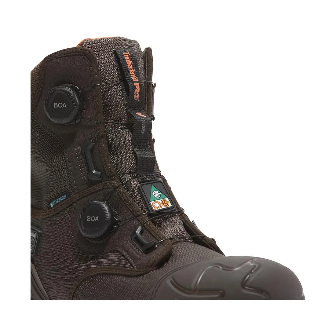 Magnitude 8-Inch Waterproof Composite-Toe Work Boot Boa Fp Csa Ballistic Nylon Dark Brown