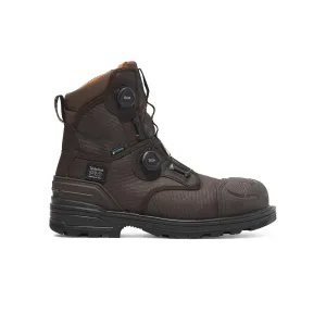 Magnitude 8-Inch Waterproof Composite-Toe Work Boot Boa Fp Csa Ballistic Nylon Dark Brown