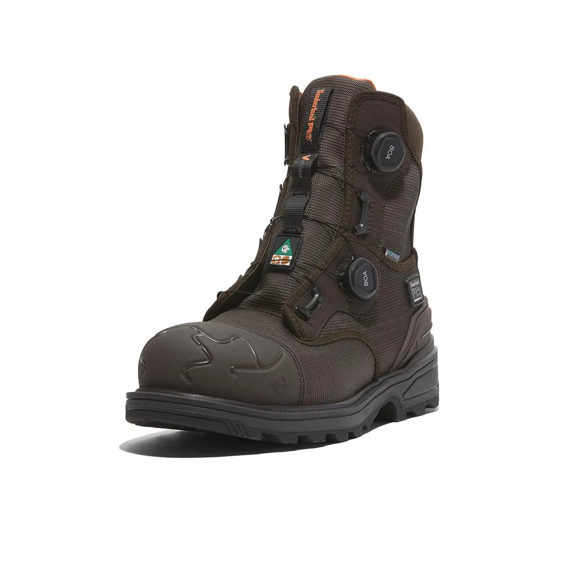 Magnitude 8-Inch Waterproof Composite-Toe Work Boot Boa Fp Csa Ballistic Nylon Dark Brown
