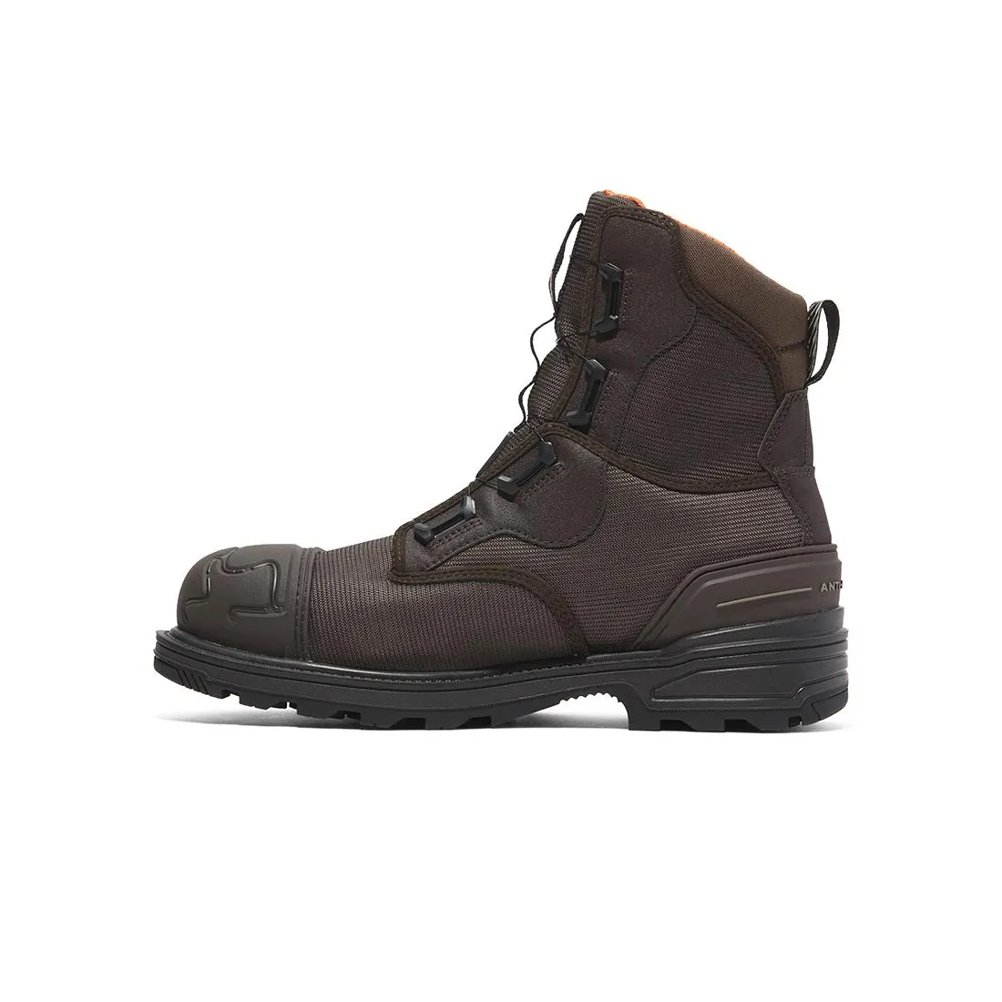 Magnitude 8-Inch Waterproof Composite-Toe Work Boot Boa Fp Csa Ballistic Nylon Dark Brown