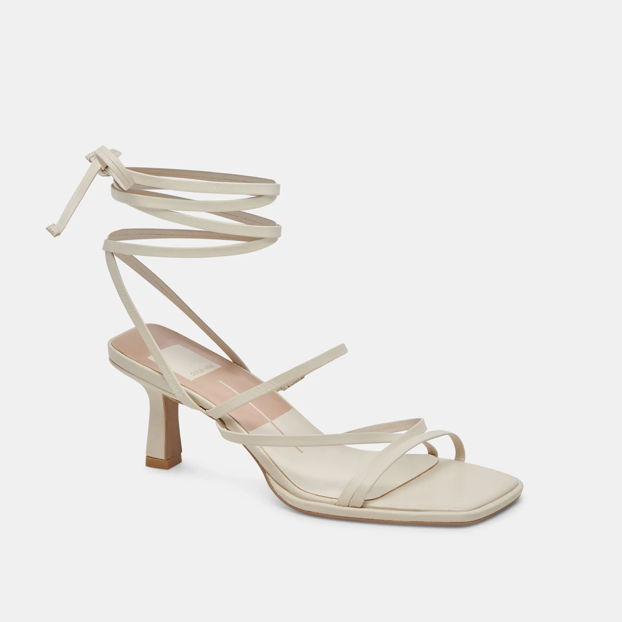 MALABO HEELS IVORY LEATHER Tokyo Chic Beach Glam
