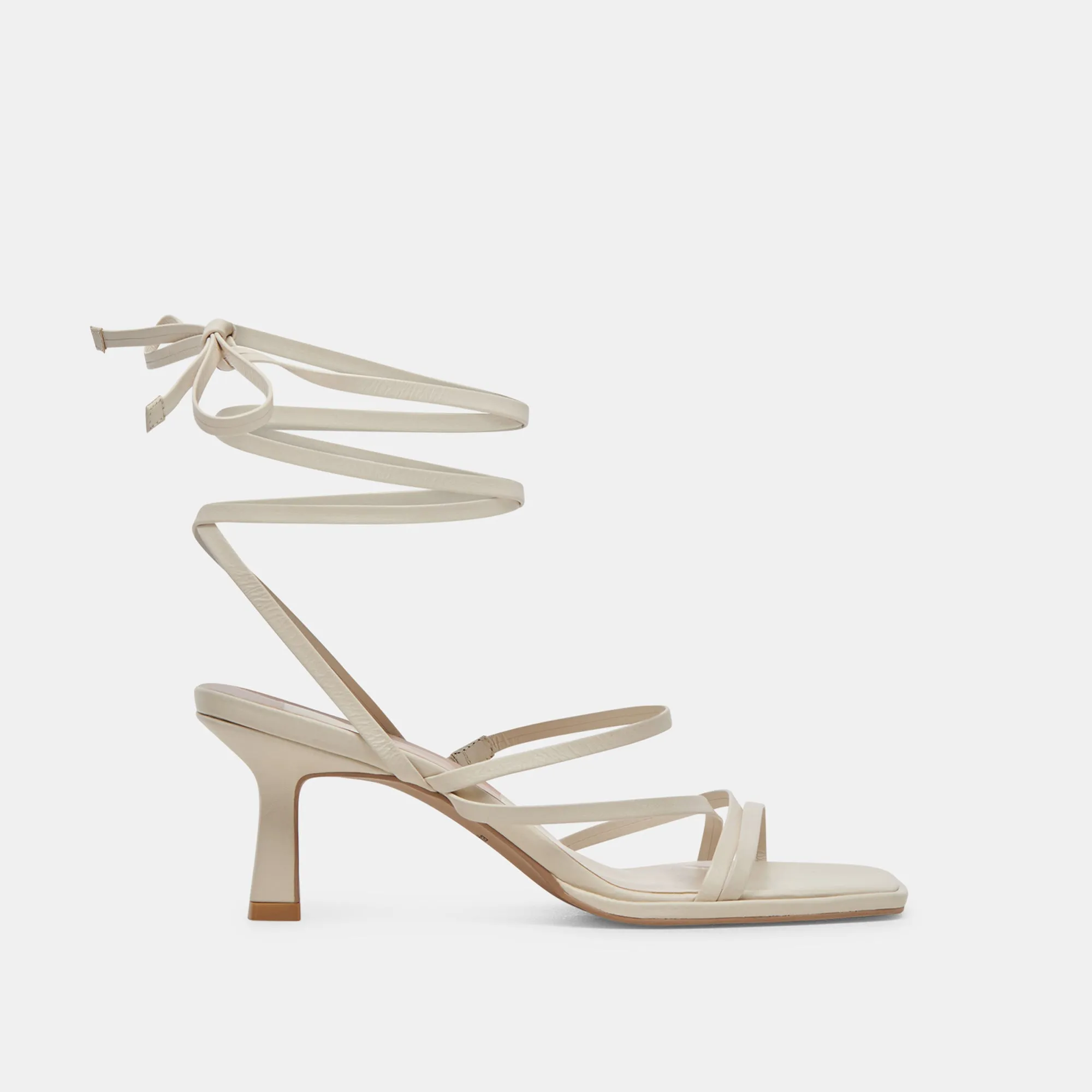 MALABO HEELS IVORY LEATHER Summer Heels