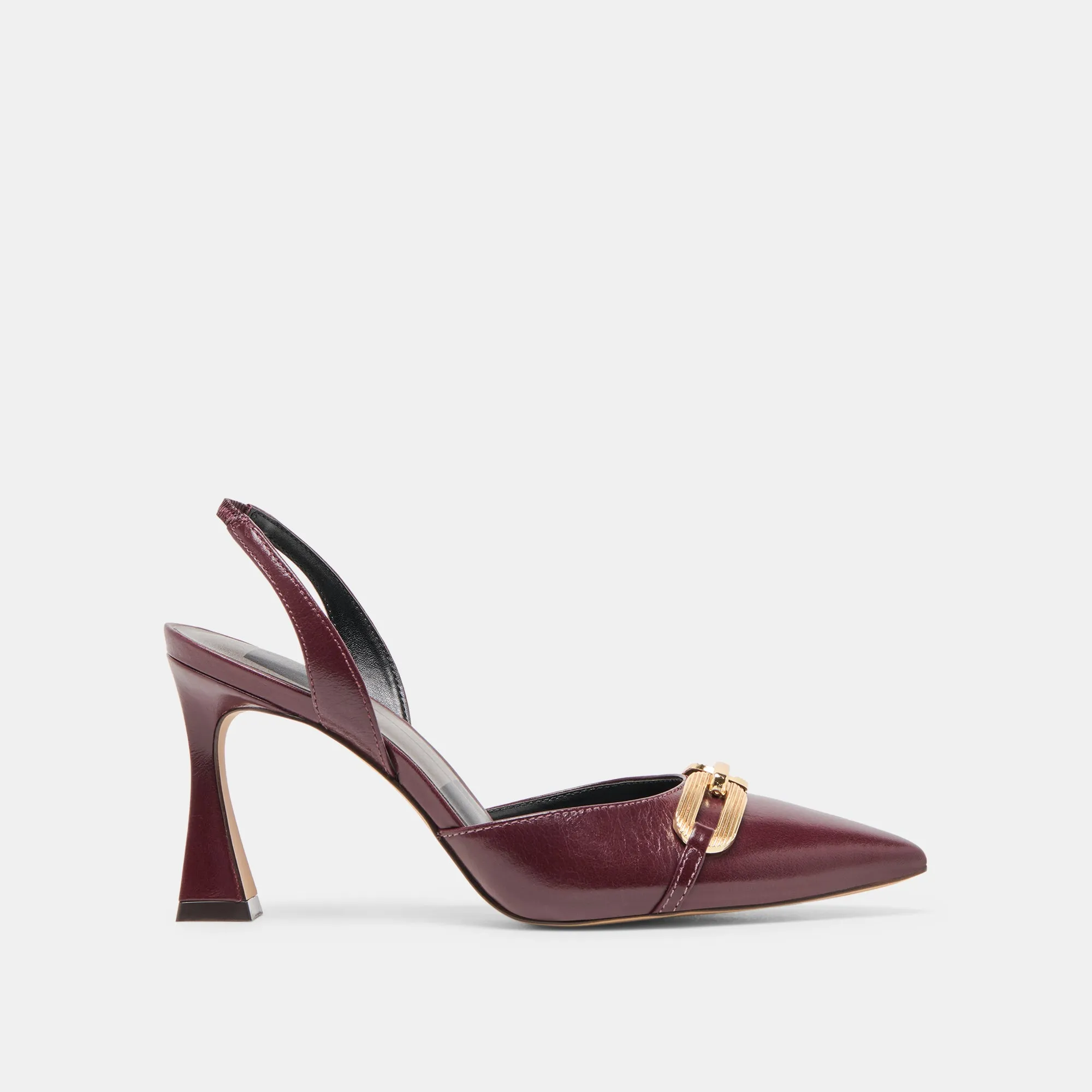 Luxury Guard MALIK HEELS CRANBERRY CRINKLE PATENT