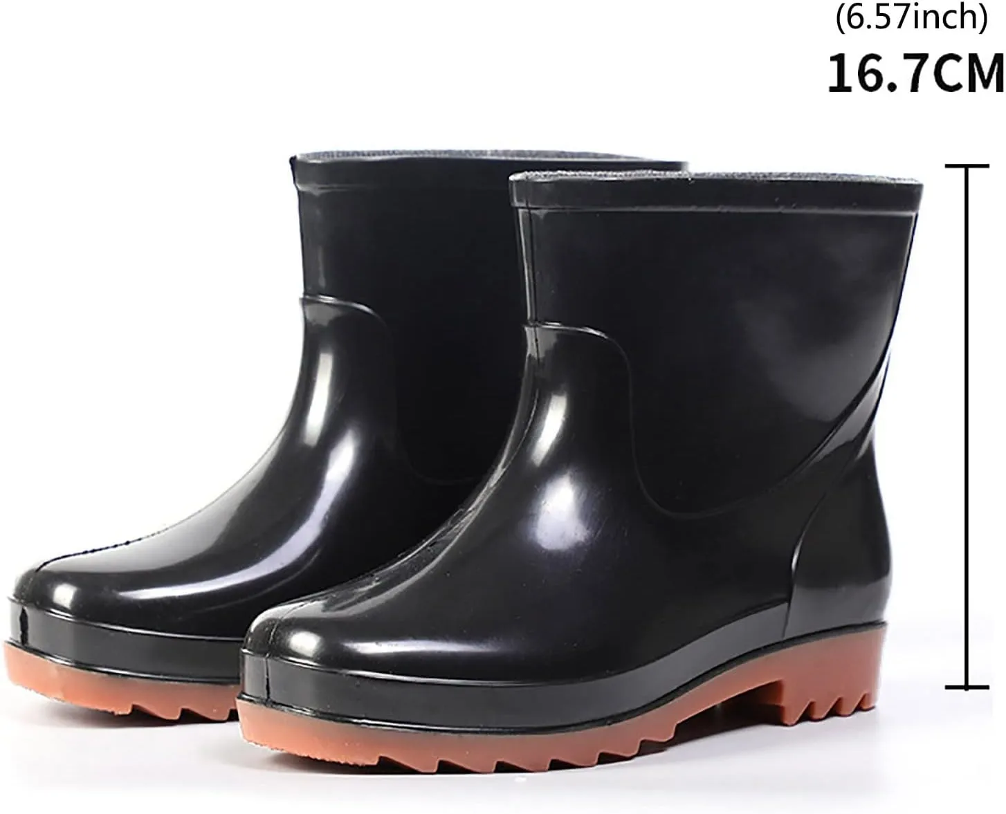 Man Short Rubber Rainboots Rubber Boots For Garden Man Rain Footwear Rain Shoes Winter Hoodies Men, 7.5