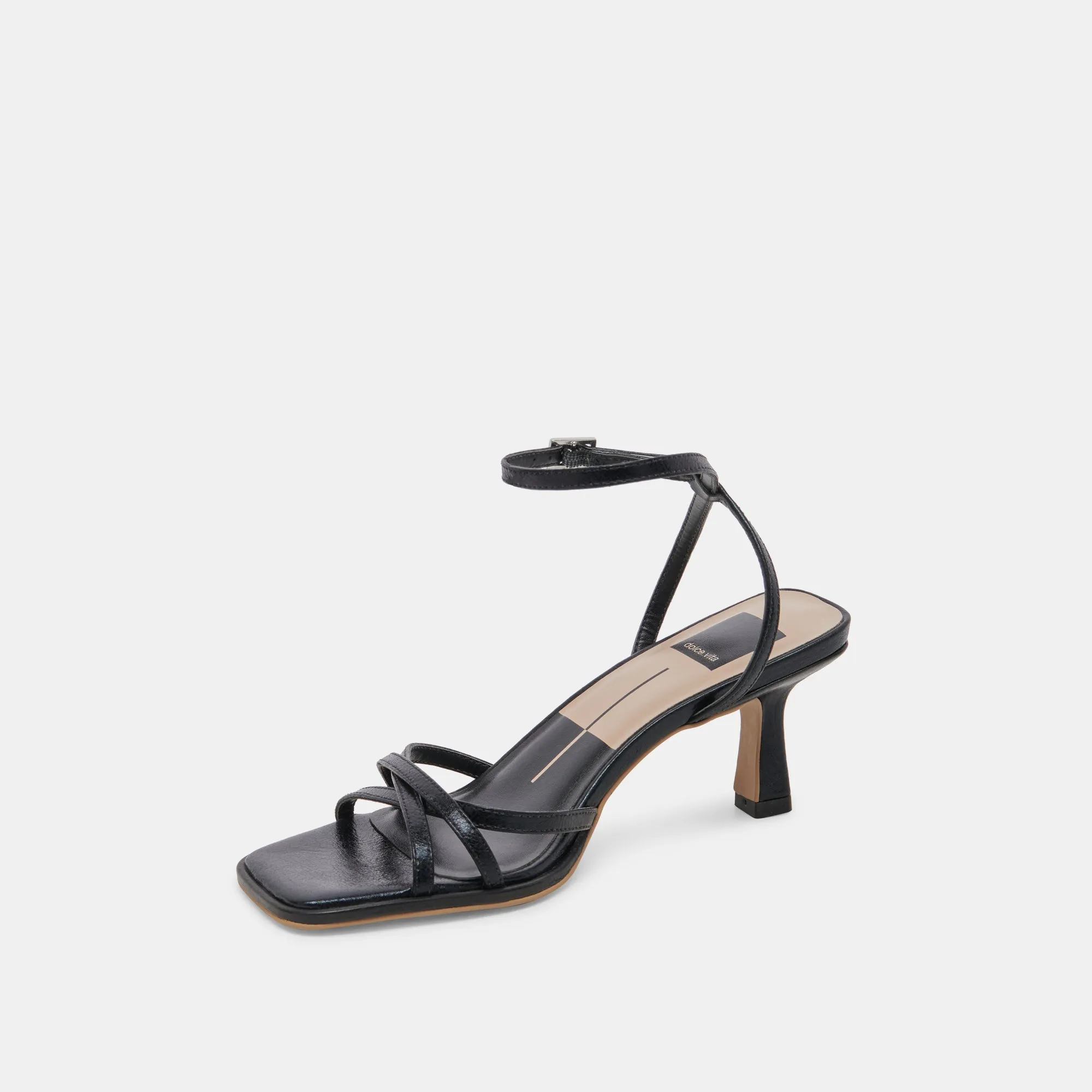 Chic Sandals MANJI HEELS MIDNIGHT PATENT LEATHER