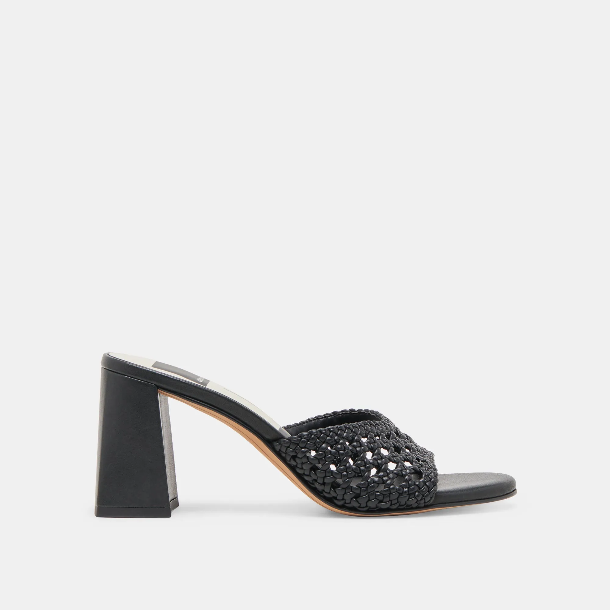 Tokyo Chic MARGOE HEELS BLACK WOVEN STELLA