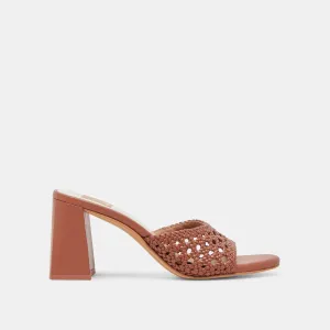 Bespoke Pick Collectible Pick MARGOE HEELS COGNAC WOVEN STELLA