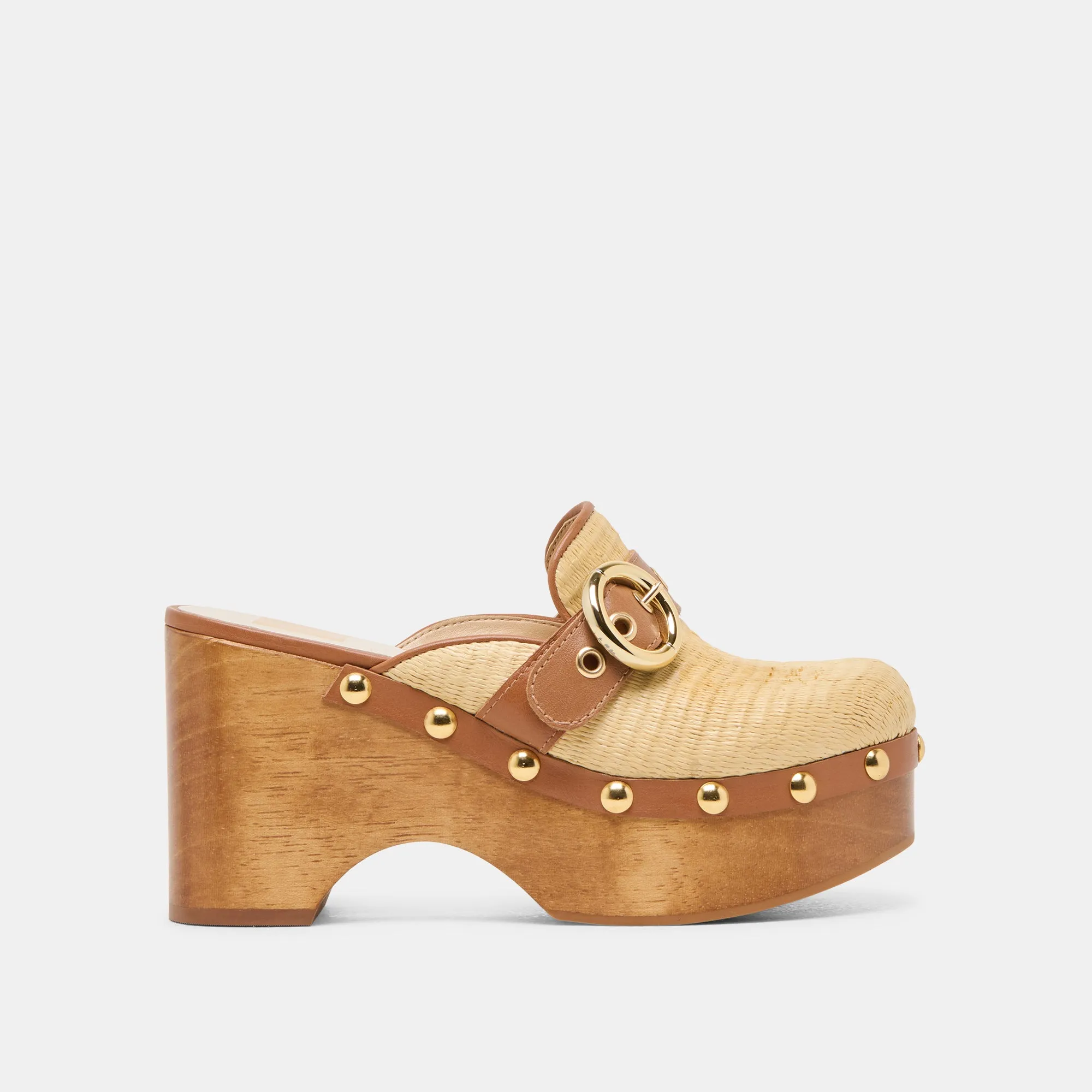 Winter Spark DEBRAH CLOGS LT NATURAL RAFFIA