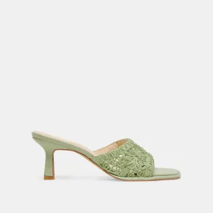 MAYLAH HEELS SAGE MACRAME Light Step Evening Footwear