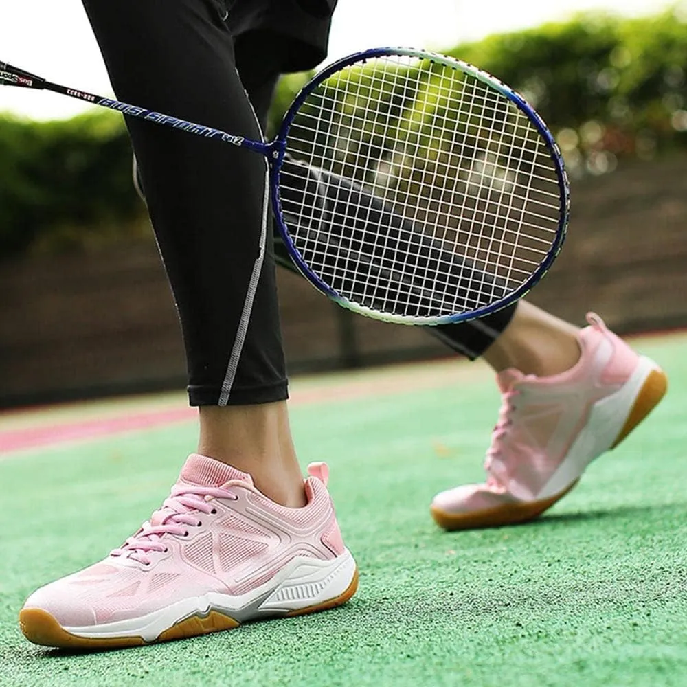 Maylrvjv Men's Badminton Shoes Lightweight Wear-Resistant Indoor Court Training Racketball Squash Tennis Athletic Shoes
