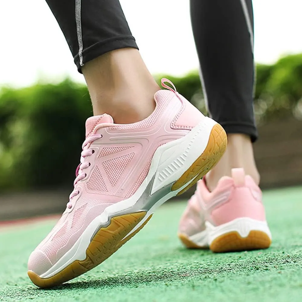 Maylrvjv Men's Badminton Shoes Lightweight Wear-Resistant Indoor Court Training Racketball Squash Tennis Athletic Shoes