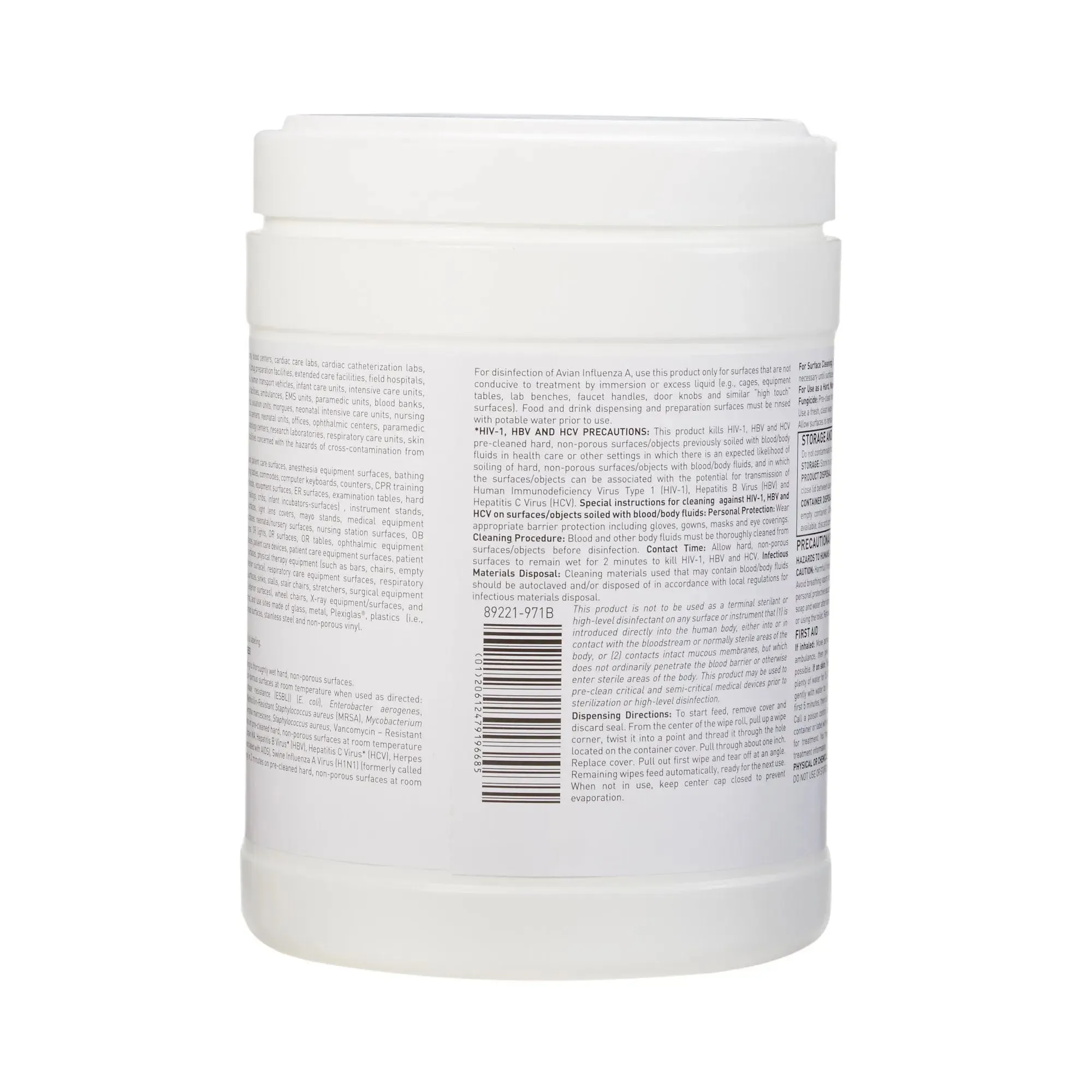 McKesson Surface Disinfectant Wipes, Small Canister