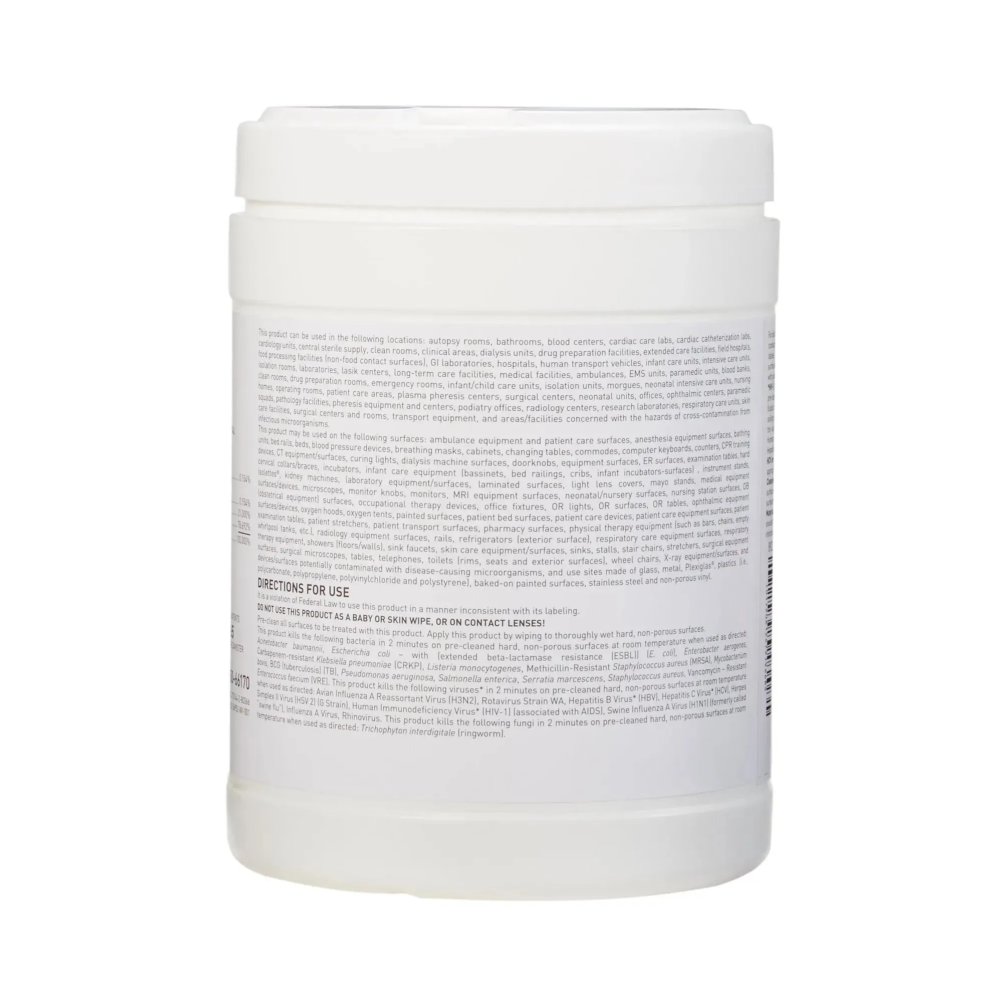 McKesson Surface Disinfectant Wipes, Small Canister