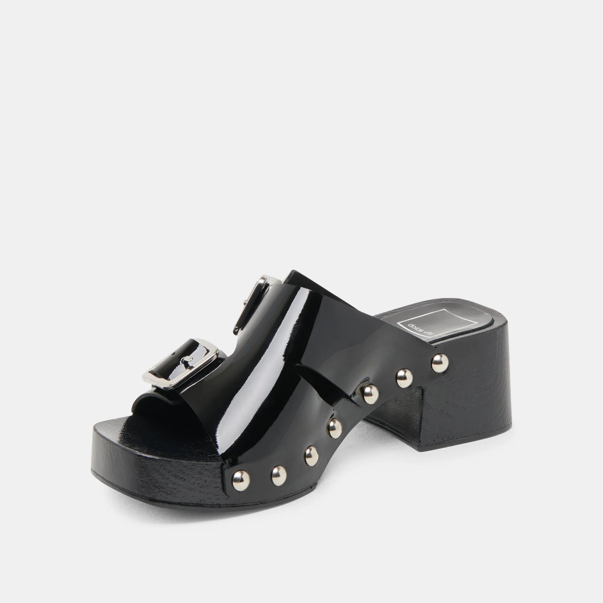 MELODY HEELS BLACK LEATHER Street Proof Versatile Footwear