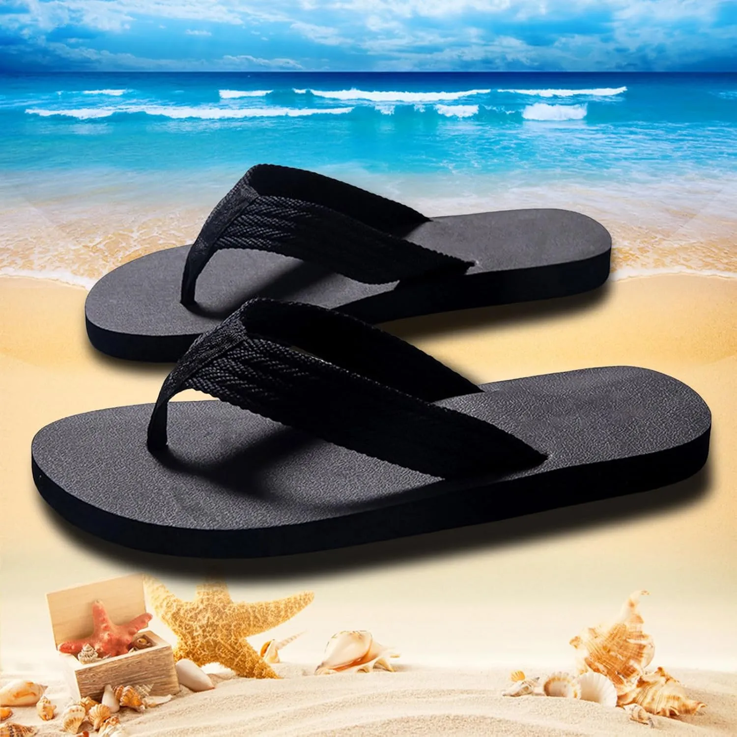 Men Summer Casual Outside Wear Beach Non Slip Breathable Flip Flops Toes Big Size Mens Fuzzy Flip Flop Slippers