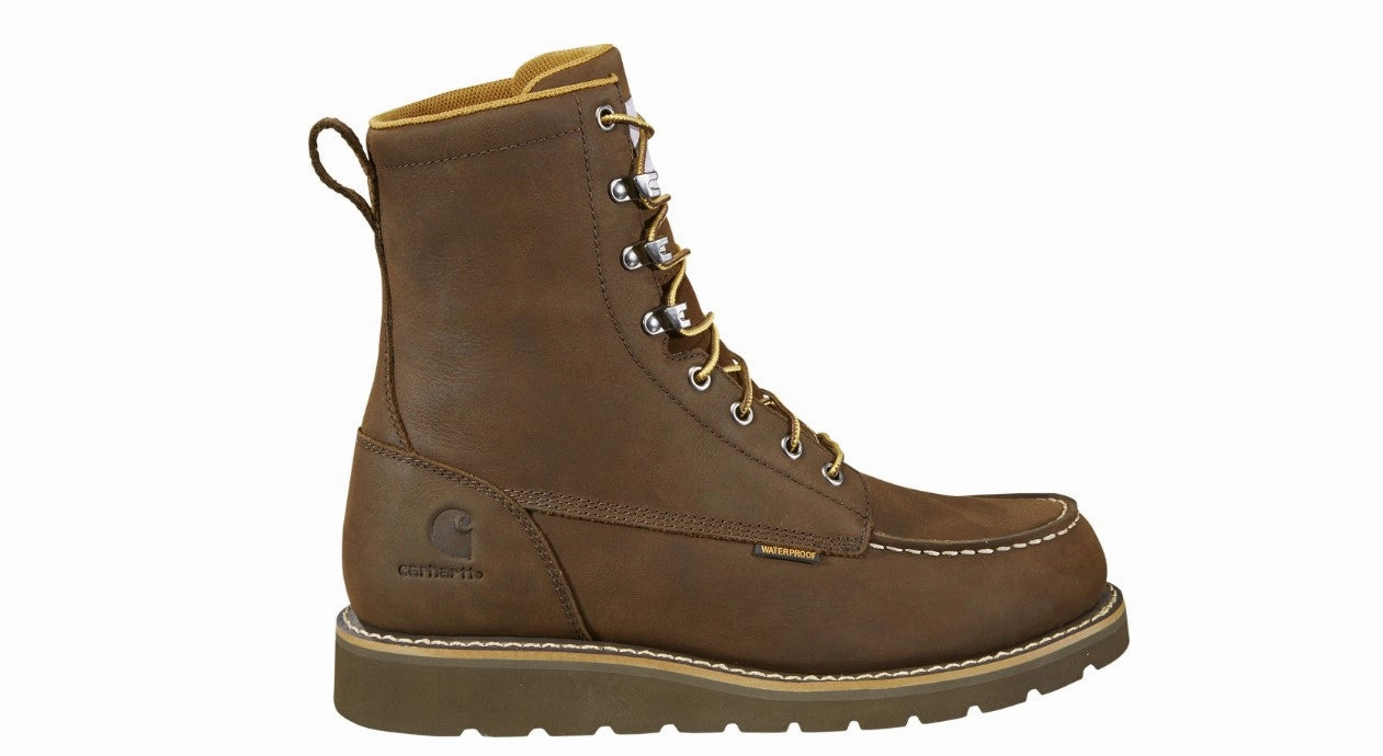 Men's 8" Waterproof Moc Soft Toe Wedge Boots Geometric Print