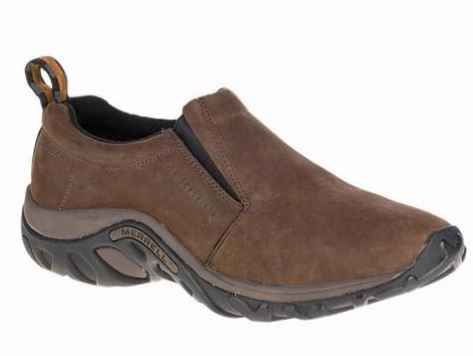 Lace Lock Mechanism Orthotic Friendly Design Men's Jungle Moc Nubuck Shoe