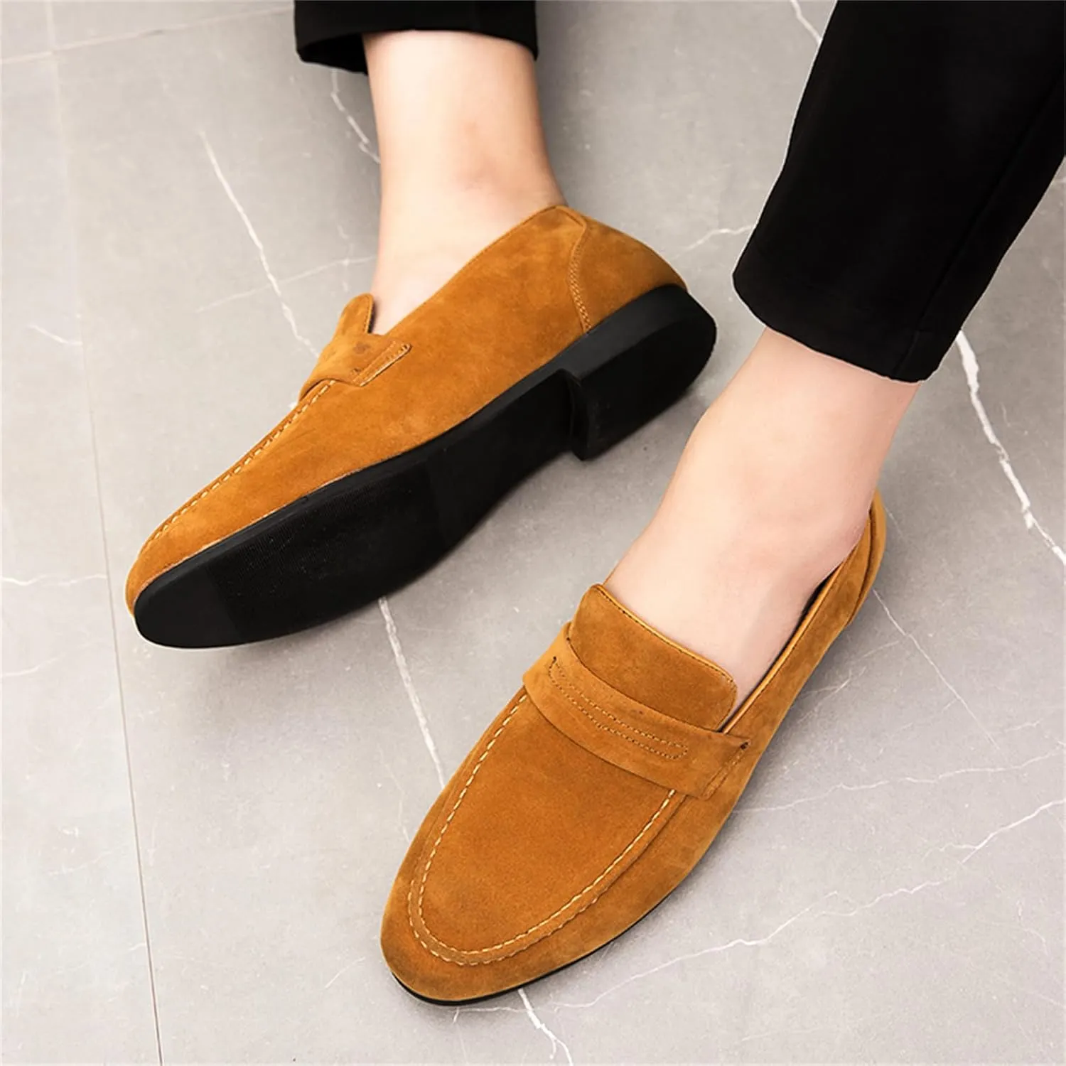Men's Classic Loafers Slip-on Penny Loafer Comfort Business Casual Shoes