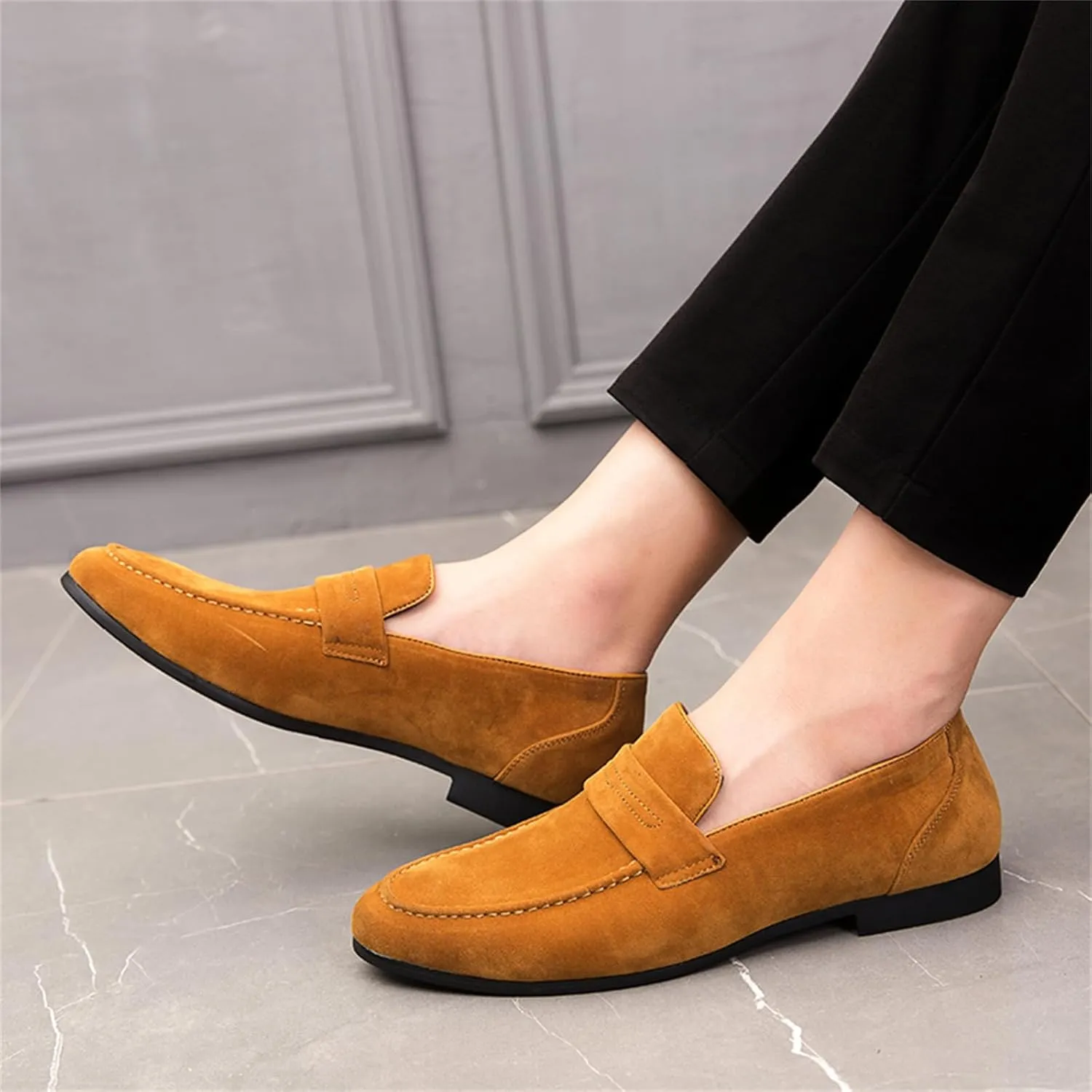 Men's Classic Loafers Slip-on Penny Loafer Comfort Business Casual Shoes
