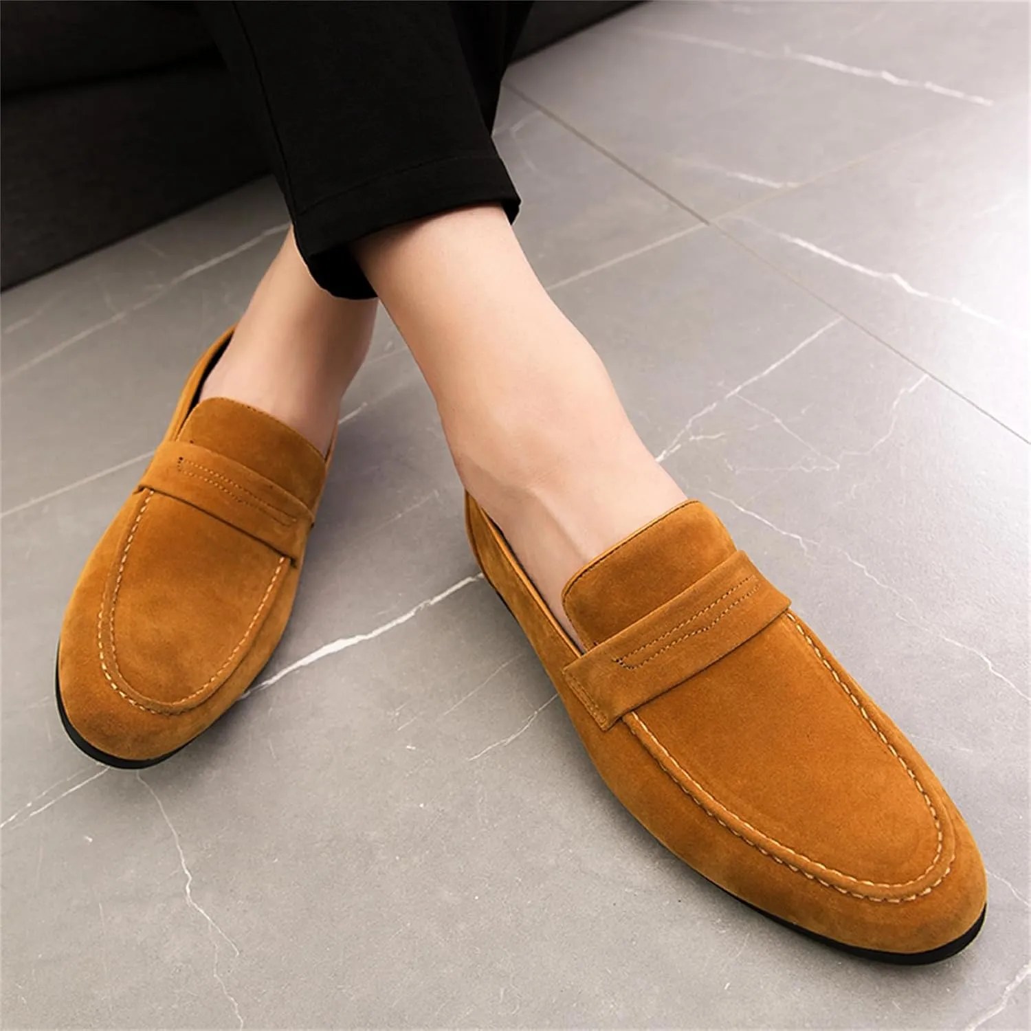 Men's Classic Loafers Slip-on Penny Loafer Comfort Business Casual Shoes