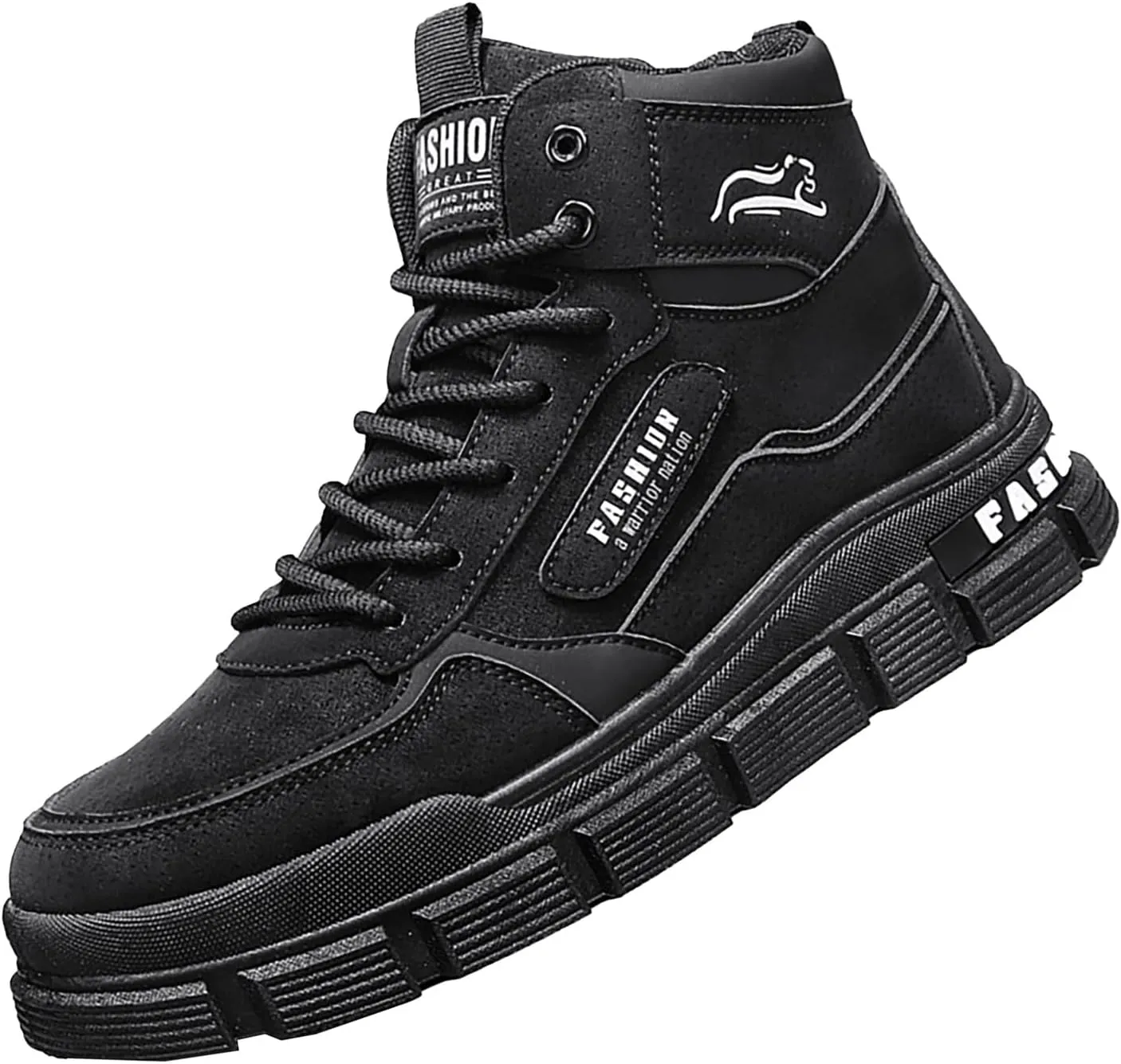 Mens Hiking Shoes Lace Up Casual Shoes Non Slip Lightweigh Running Shoes Running Shoes High Top Walking Shoes