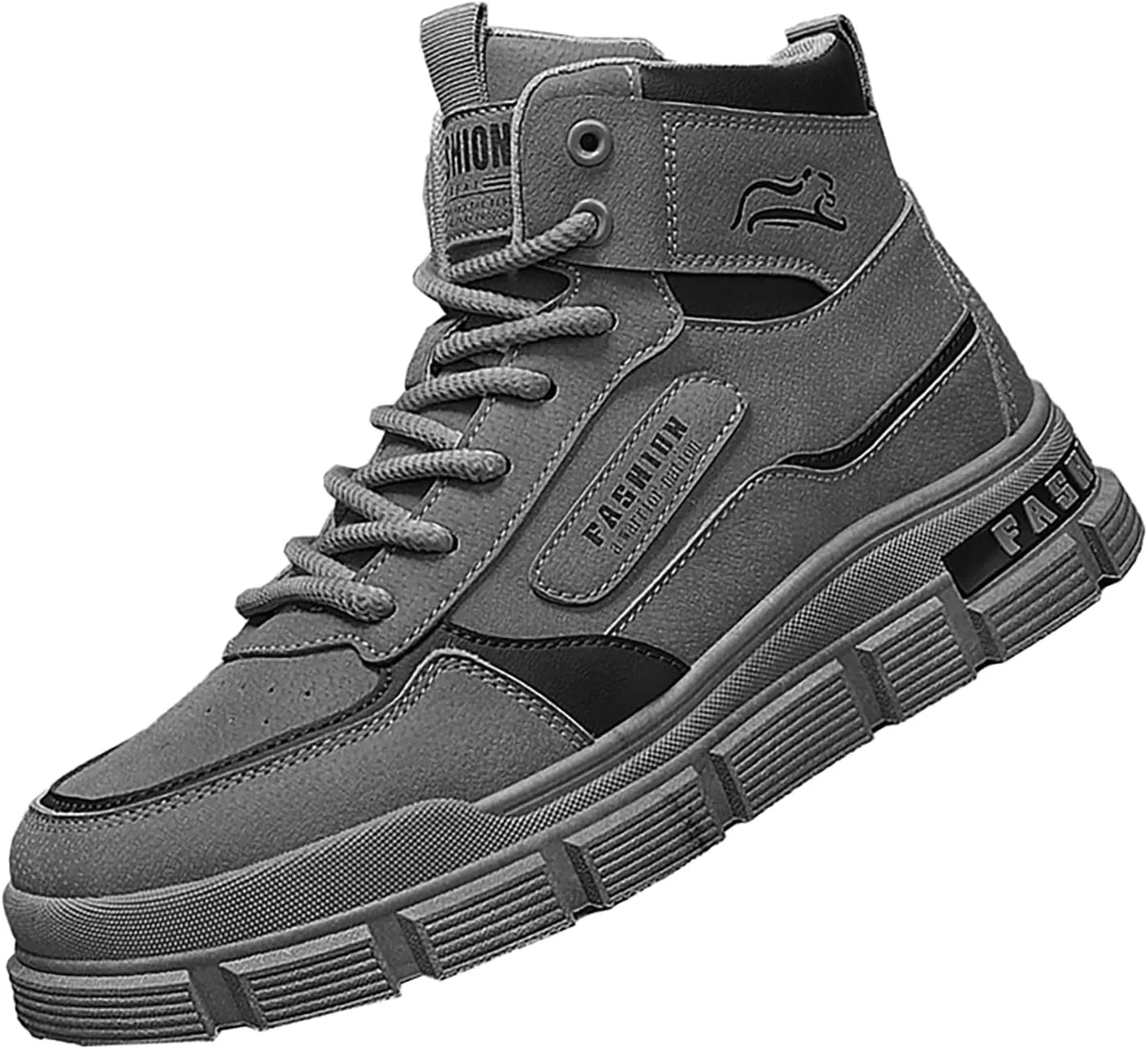 Mens Hiking Shoes Lace Up Casual Shoes Non Slip Lightweigh Running Shoes Running Shoes High Top Walking Shoes