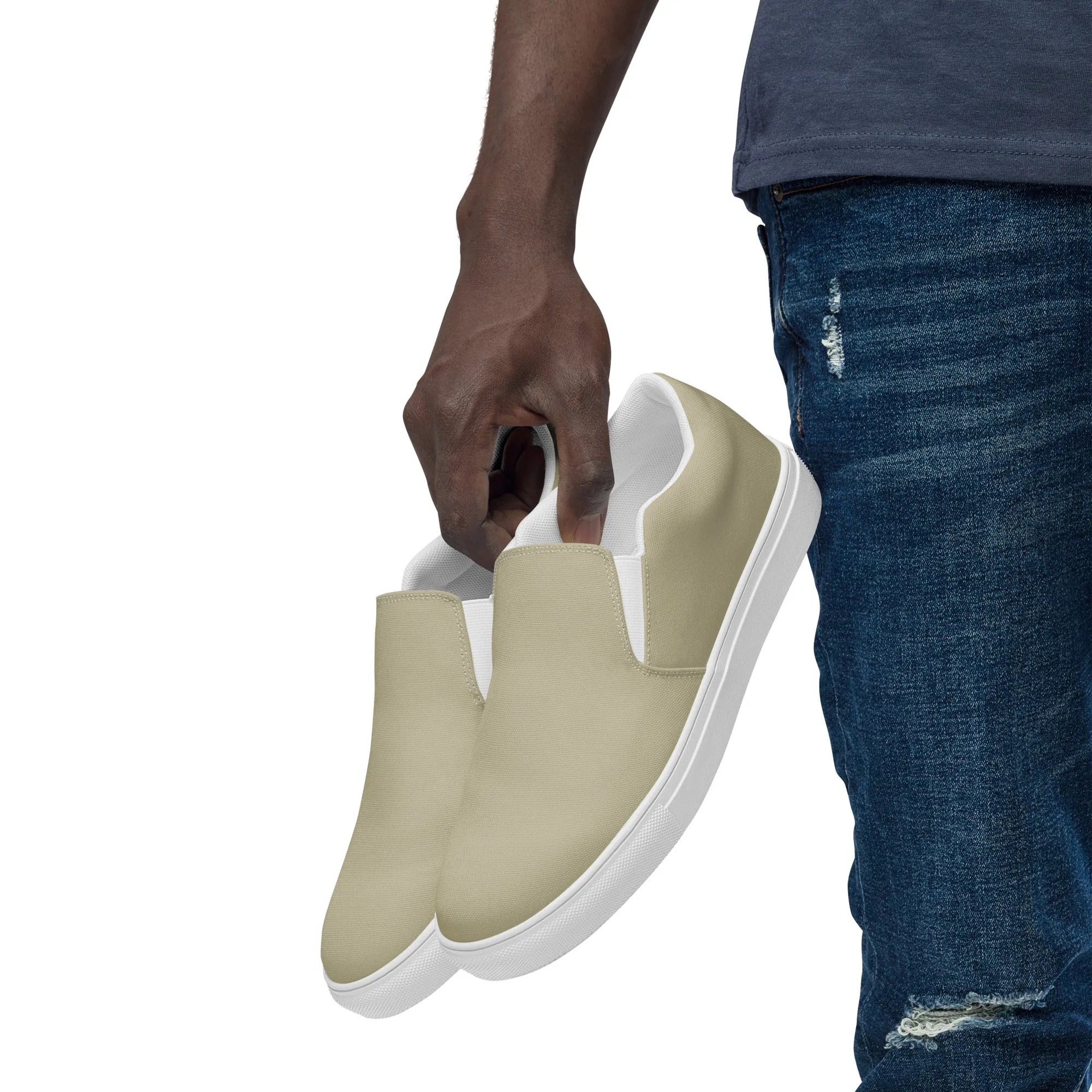 Men’s RT Caribbean Sand slip-on canvas shoes, Cruising Shoes, Boat Shoes