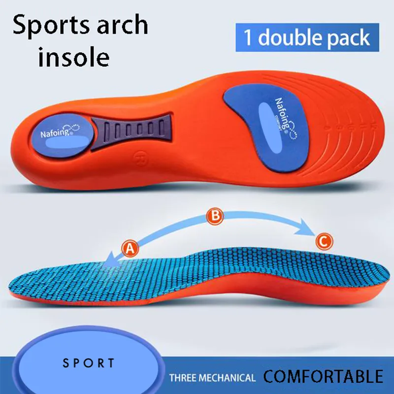 Men's Shock Absorption Sole Sports Shoe Insoles