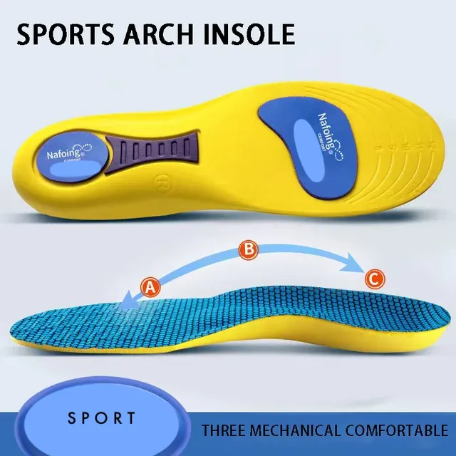 Men's Shock Absorption Sole Sports Shoe Insoles