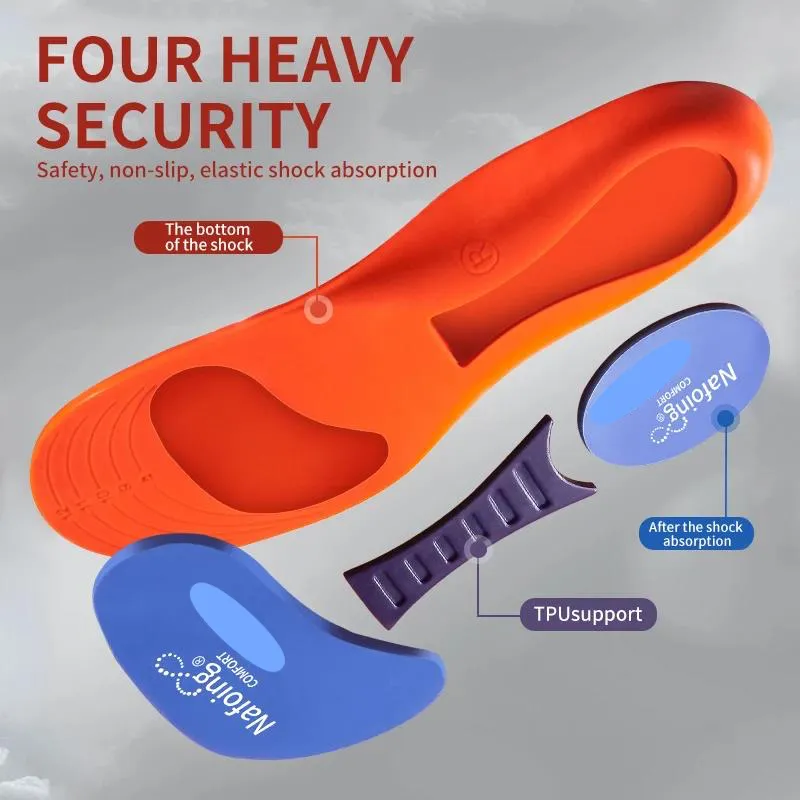 Men's Shock Absorption Sole Sports Shoe Insoles