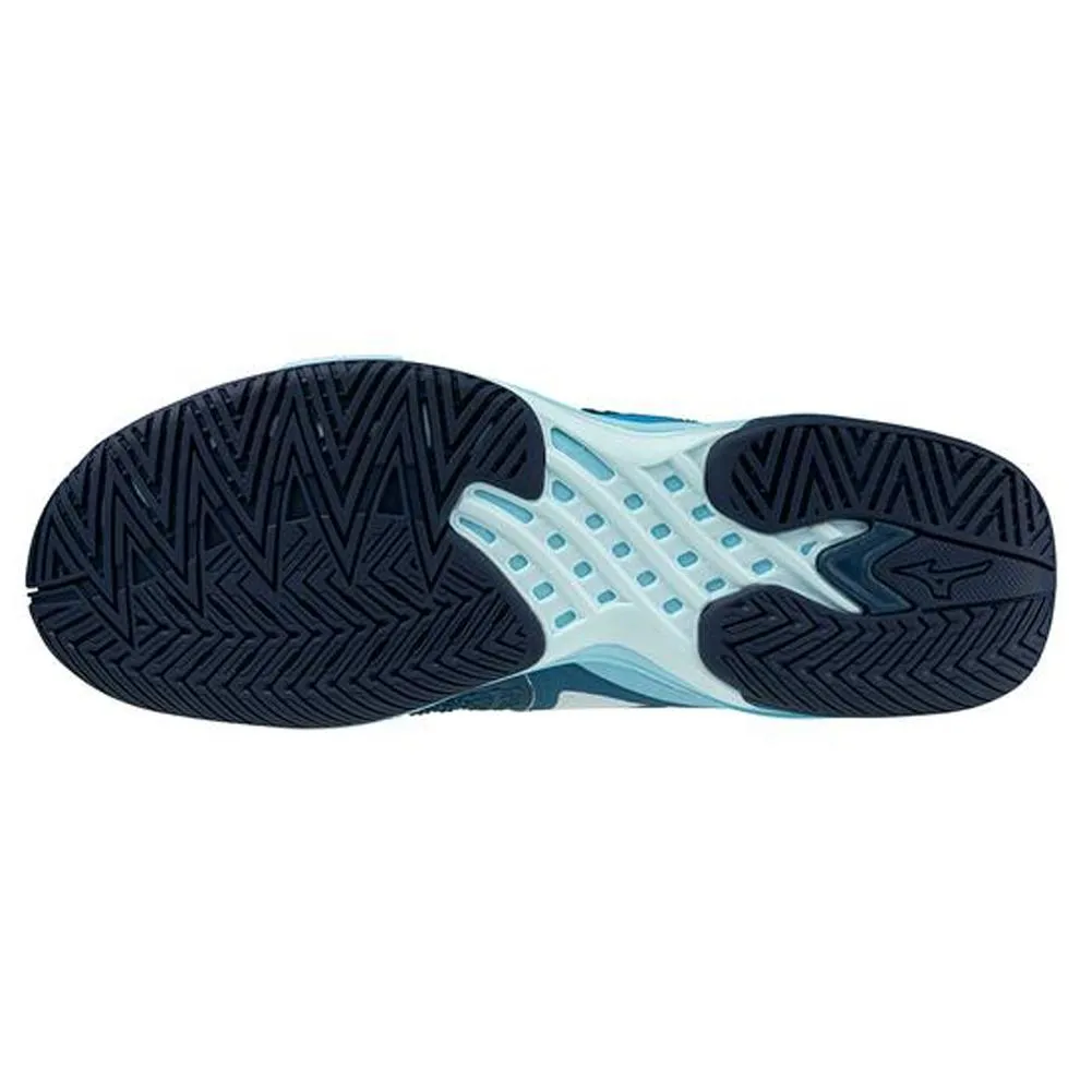 Men's Wave Exceed Tour 6 AC Tennis Shoes Moroccan Blue and White
