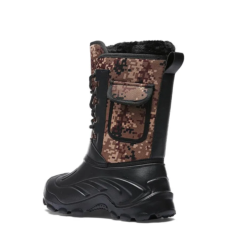 Men's Winter Casual Waterproof Rain Boots
