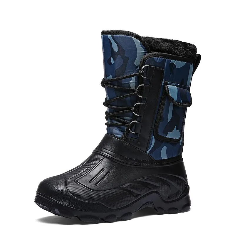 Men's Winter Casual Waterproof Rain Boots