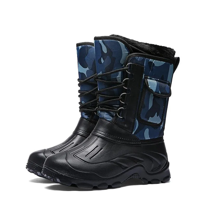 Men's Winter Casual Waterproof Rain Boots