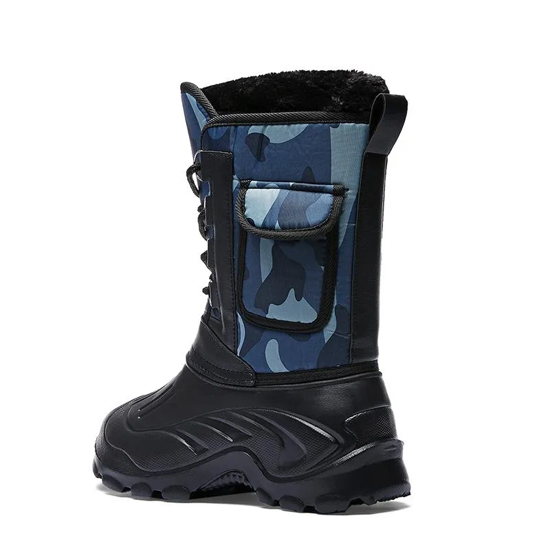 Men's Winter Casual Waterproof Rain Boots