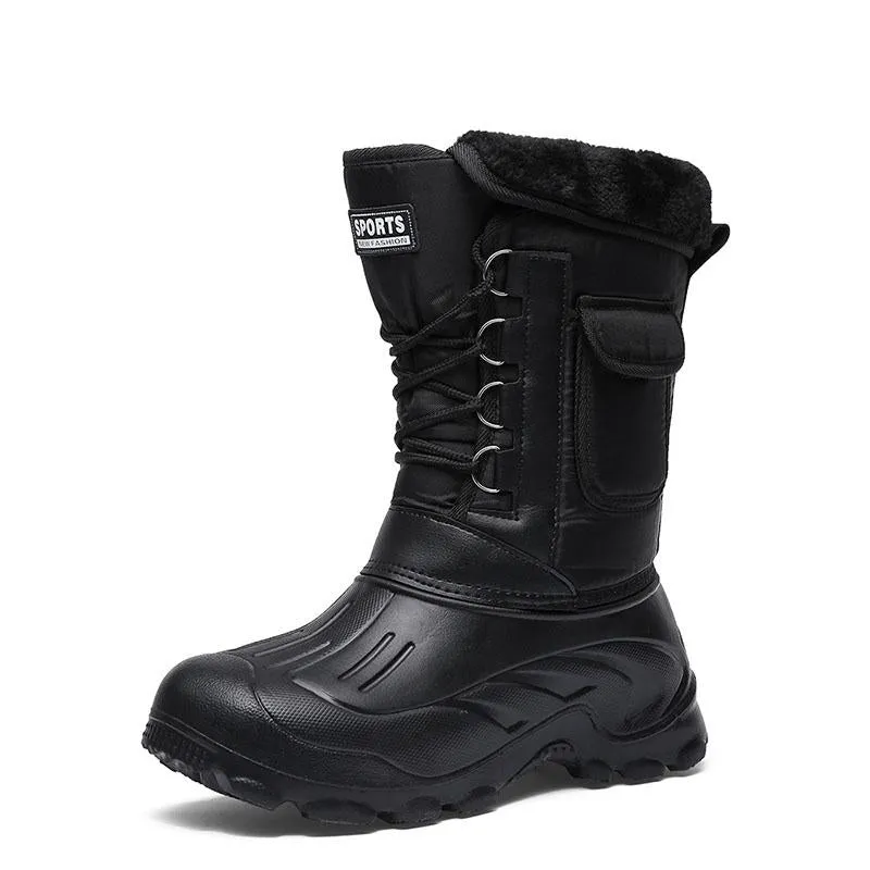 Men's Winter Casual Waterproof Rain Boots