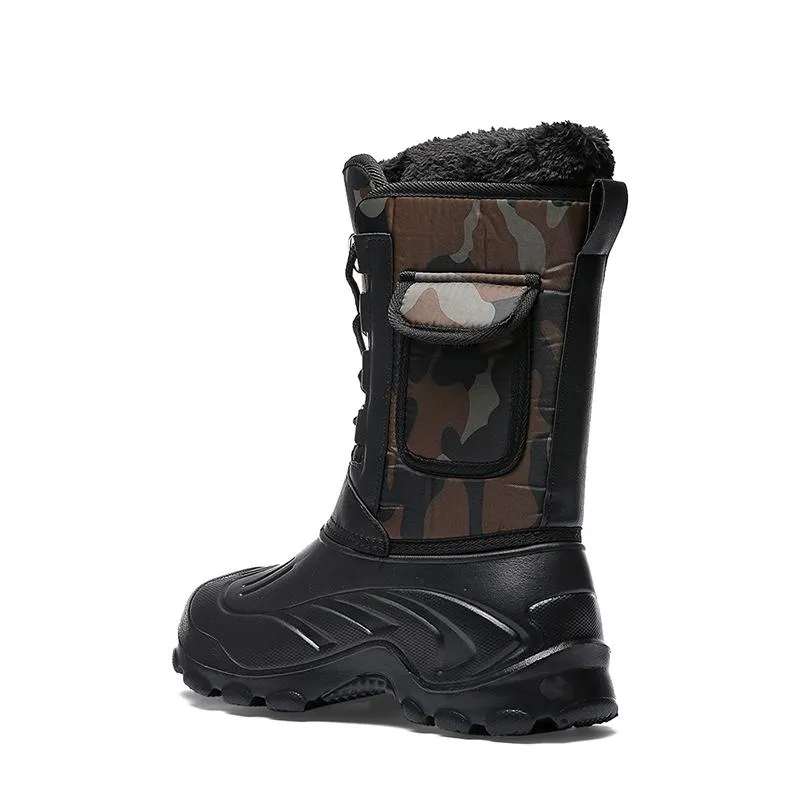 Men's Winter Casual Waterproof Rain Boots
