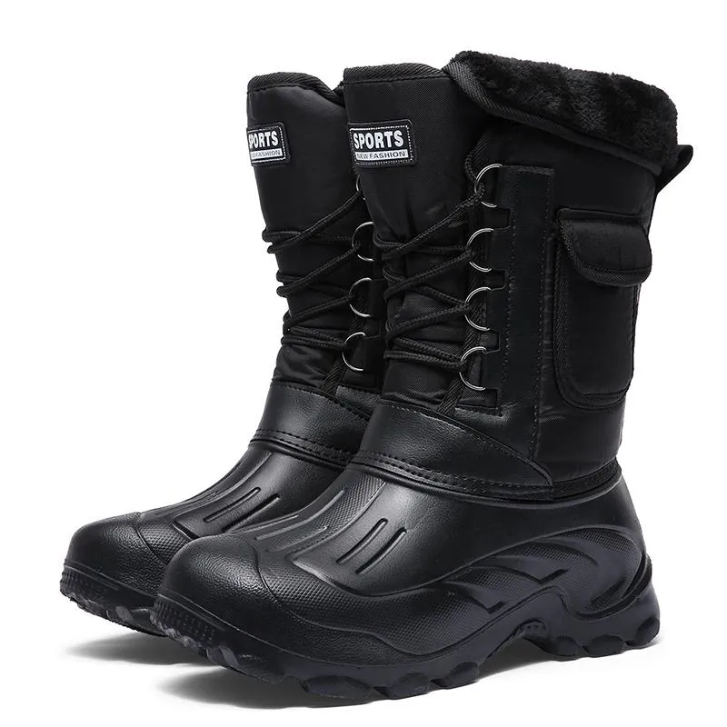 Men's Winter Casual Waterproof Rain Boots