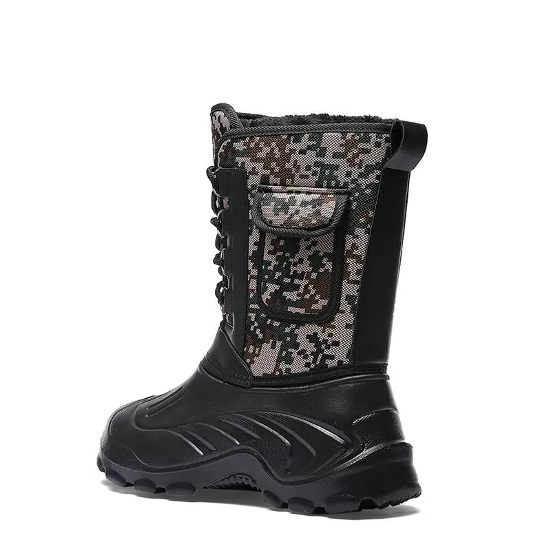 Men's Winter Casual Waterproof Rain Boots