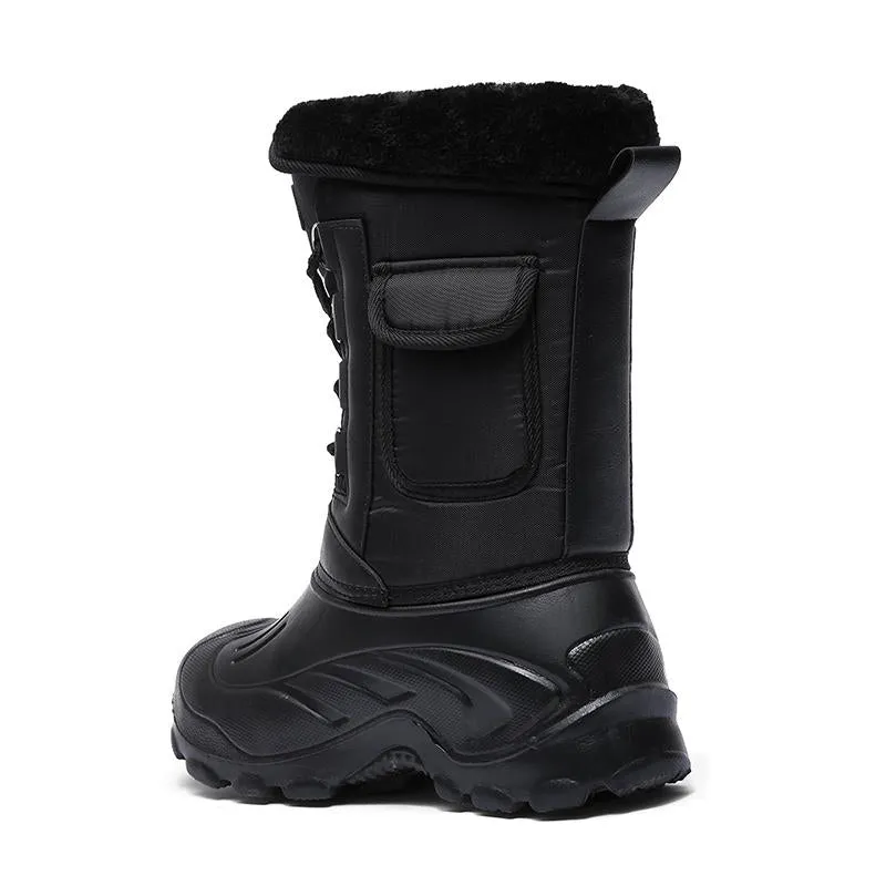 Men's Winter Casual Waterproof Rain Boots