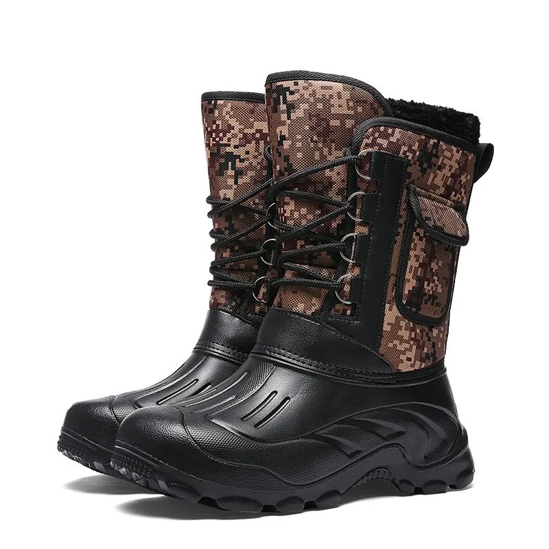 Men's Winter Casual Waterproof Rain Boots