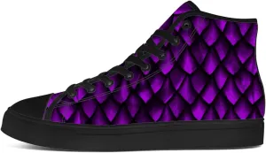 Men's Women's Dragon Scales High Top Canvas Shoes Dragon High Top Sneakers Lace Up Casual Shoes Gifts for Men Women