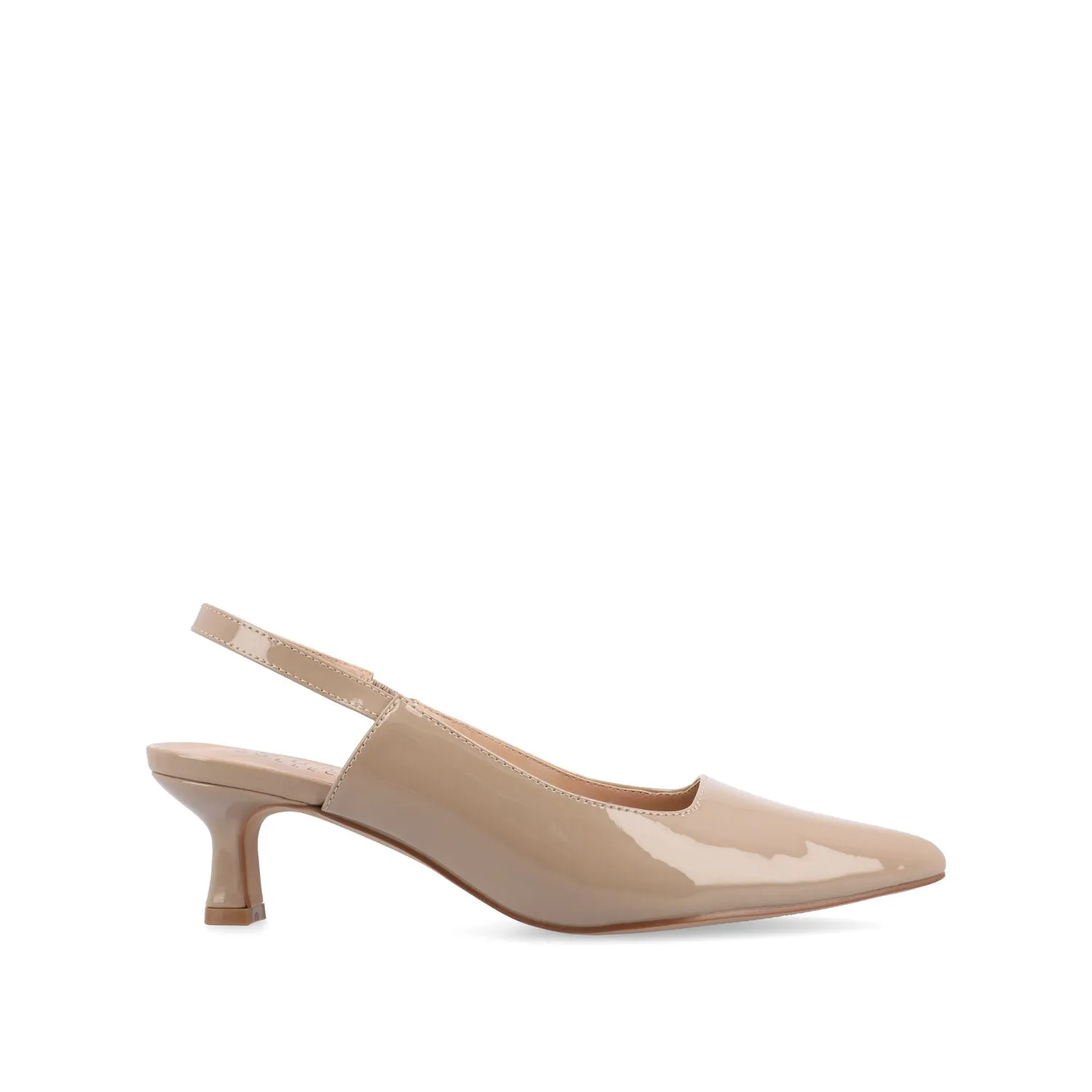 PAULINA KITTEN HEELS IN STATEMENT PATENT Stand Tall Sleek Comfort
