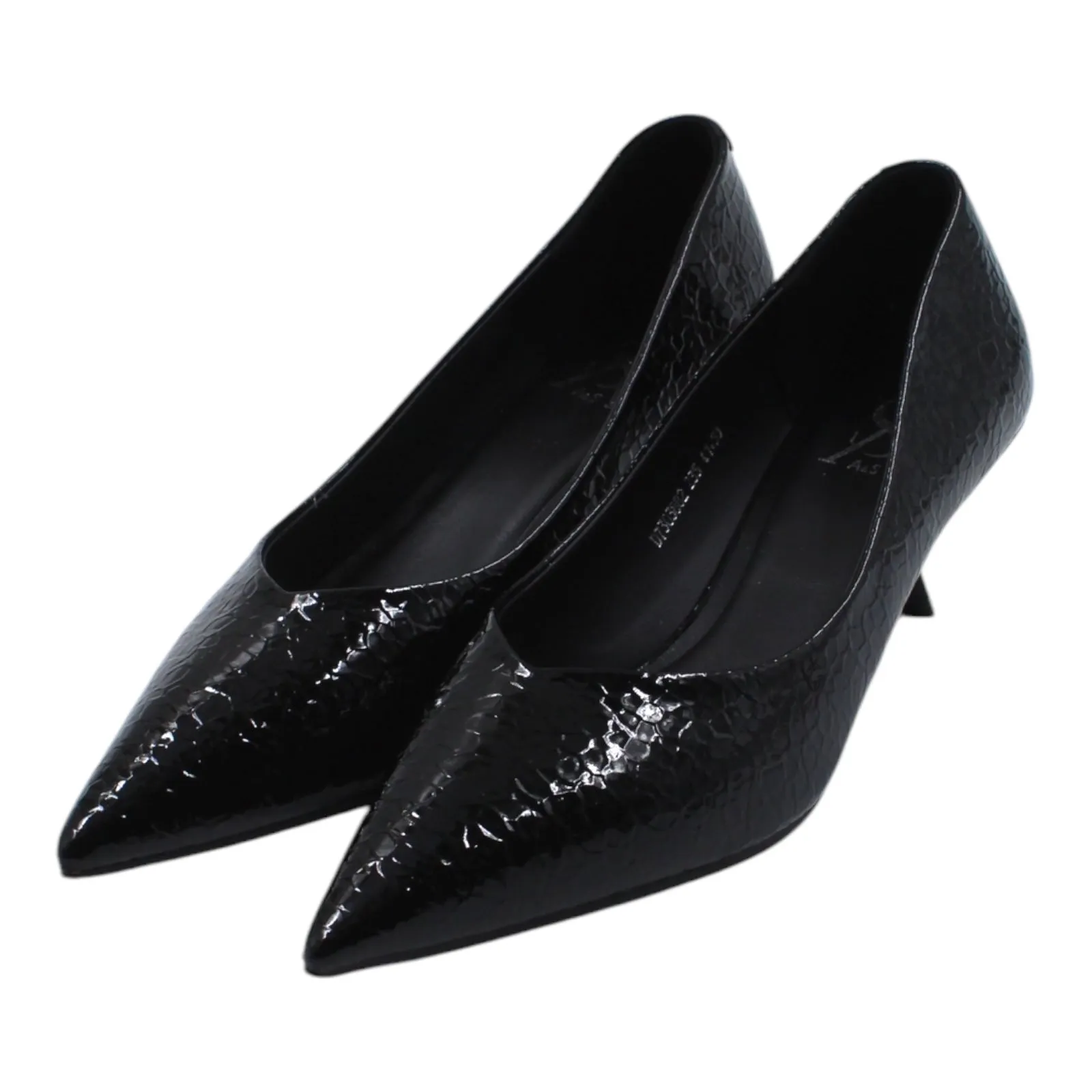 METALLIC KITTEN HEELS