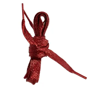 Metallic Red Shoelaces