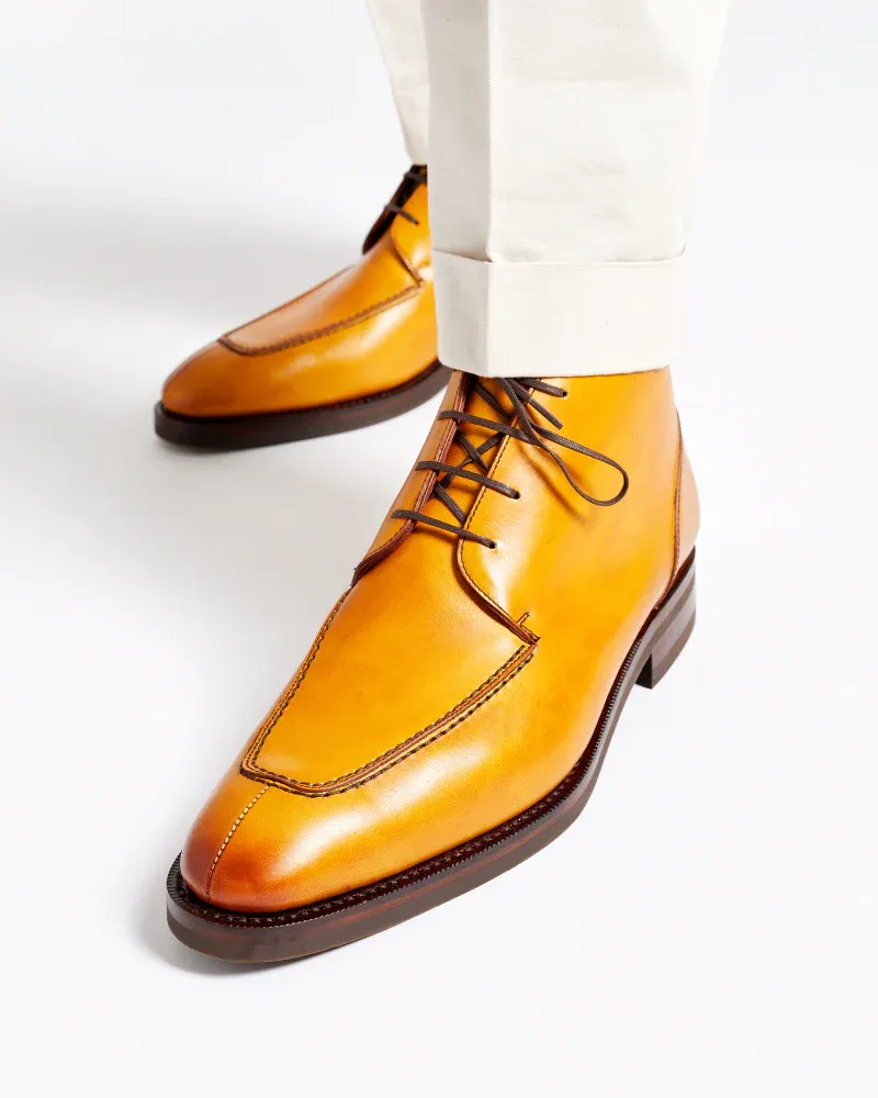 Tan Leather Ankle Boot Breathable Backcountry Camper